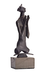 Praise IV 5 - Psalm 51 is a bronze sculpture by C. Malcom Powers from the Art + Psalms Exhibit featured at the 2012 Calvin Symposium on Worship. The sculpture Praise IV - Psalm 51 by C. Malcolm Powers, along with the other art from the exhibit is offered to churches in the Art + Psalms CD Collection. The images are formatted for use as powerpoint, sermon illustrations and bulletin covers. The Art + Psalms CD Collection is available through Eyekons Church Image Bank.