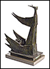 Supervision III 1 - Psalm 57 is a bronze sculpture by C. Malcom Powers from the Art + Psalms Exhibit featured at the 2012 Calvin Symposium on Worship. The sculpture Supervision III - Psalm 57 by C. Malcolm Powers, along with the other art from the exhibit is offered to churches in the Art + Psalms CD Collection. The images are formatted for use as powerpoint, sermon illustrations and bulletin covers. The Art + Psalms CD Collection is available through Eyekons Church Image Bank.