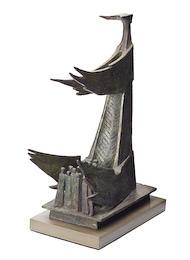 Supervision III 4 - Psalm 57 is a bronze sculpture by C. Malcom Powers from the Art + Psalms Exhibit featured at the 2012 Calvin Symposium on Worship. The sculpture Supervision III - Psalm 57 by C. Malcolm Powers, along with the other art from the exhibit is offered to churches in the Art + Psalms CD Collection. The images are formatted for use as powerpoint, sermon illustrations and bulletin covers. The Art + Psalms CD Collection is available through Eyekons Church Image Bank.