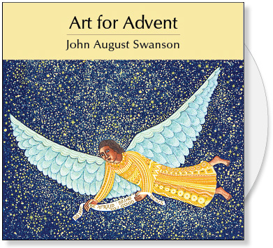 Art for Advent is a CD of Christmas Images for A Thrill of Hope by John August Swanson. The CD contains 4 full images and 58 detail images of the Advent | Christmas serigraphs by John Swanson: A Visit, Nativity, Shepherds, Epiphany and Flight Into Egypt. The Christmas images illustrate the events of Advent including the Annunciation, the Birth of Jesus, Adoration of the Shepherds, Adoration of the Magi and the Escape to Egypt. The Art for Advent CD Collection by John Swanson illustrate the Christmas story and provide Advent art for bulletin covers, sermon illustrations Powerpoint images and Bible study.