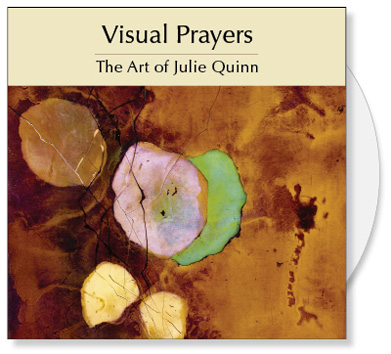 Visual Prayers | A CD of Art by Julie Quinn | Christian art for bulletin covers, sermon illustrations and Powerpoint images The CD of Visual Prayers is a collection of 24 images of original art by Julie Quinn. Julie uses the shapes of calligraphy as a prayer language and her abstract art as an expression of her faith. Her abstract Christian art becomes a visual prayer, an act of creative praise. The Visual Prayer CD Collection offers churches images of abstract Christian art for bulletin covers, sermon illustrations and Powerpoint images.