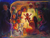 "Nativity," by Carol Aust, a Church Stock Image available at Eyekons Church Stock Image Bank