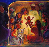 Nativity, by Carol Aust, available as a stock image for churches from Eyekons Church Image Bank. The stock image Nativity, by Carol Aust, is available for churches from Eyekons Church Image Bank. Eyekons Gallery is a source for Christian art, religious art, biblical art and church art.