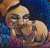 Third World Madonna, by Wayne Forte, available as a stock image for churches from Eyekons Church Image Bank. The image Third World MadonnaSmall Holy Family, by Wayne Forte is available as a stock image for churches from Eyekons Church Image Bank. Eyekons Gallery is a source for Christian art, religious art, biblical art and church art.