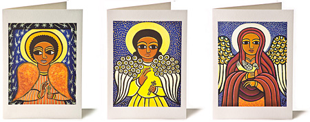 Laura James Guardian Angel Greeting Cards.