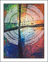 Blessed Are All Those Who Take Refuge In Him, a giclee print by Lisa Schulist from Art+Psalms Eyekons Prints, Posters and Cards - a source for Christian art, religious Christmas cards and beautiful giclee prints.