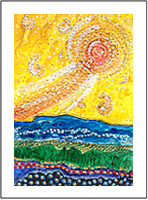 The painting Bethlehem Star by James Fissel is for sale as a fine art giclee print and Christmas card from Eyekons Prints, Posters and Cards - a source for Christian art, religious Christmas cards and beautiful giclee prints.
