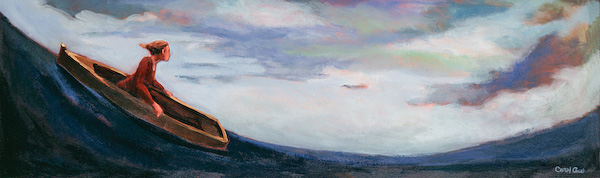 Boat Without Oars, a painting by Carol Aust, is available as a stock image from Eyekons Stock Image Bank. Eyekons Stock Image Bank offers unique religious and spiritual stock images.