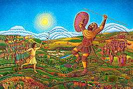 David and Goliath Serigraph by John August Swanson available at www.eyekons.com.