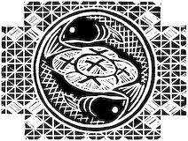 Loaves & Fished, a woodcut by Nicholas Markell is available as a stock image from Eyekons Stock Image Bank, www.eyekons.com. Eyekons Stock Image Bank offers religious and spiritual stock images.