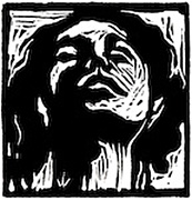 Saved, a linocut by Steve Prince is available as a church stock image for bulletin covers, sermon illustrations, Powerpoint images and Bible study