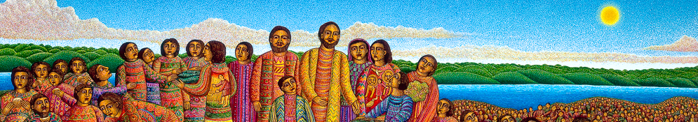 Laura James, Stations of the Cross painting, at Eyekons Christian Stock Image Bank and Gallery Laura James, Stations of the Cross painting, at Eyekons Spiritual Stock Image Bank and Gallery
