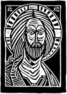 The woodcut Peacemaker by Nicholas Markell is a classic iconic portrayal of Christ done as a black and white wood cut. The Peacemaker is great religious image for church bulletin covers, Christian Powerpoint or sermon illustrations.