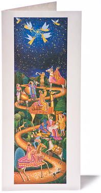 John August Swanson, Epiphany Christmas Card, from his original serigraph