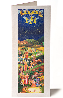 John August Swanson, Epiphany Christmas Card, from his original serigraph