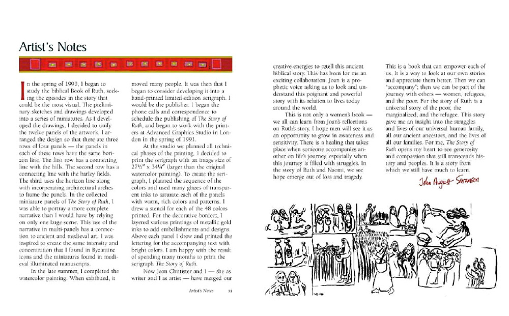Story of Ruth Book, by Joan Chittister, Art by John August Swanson