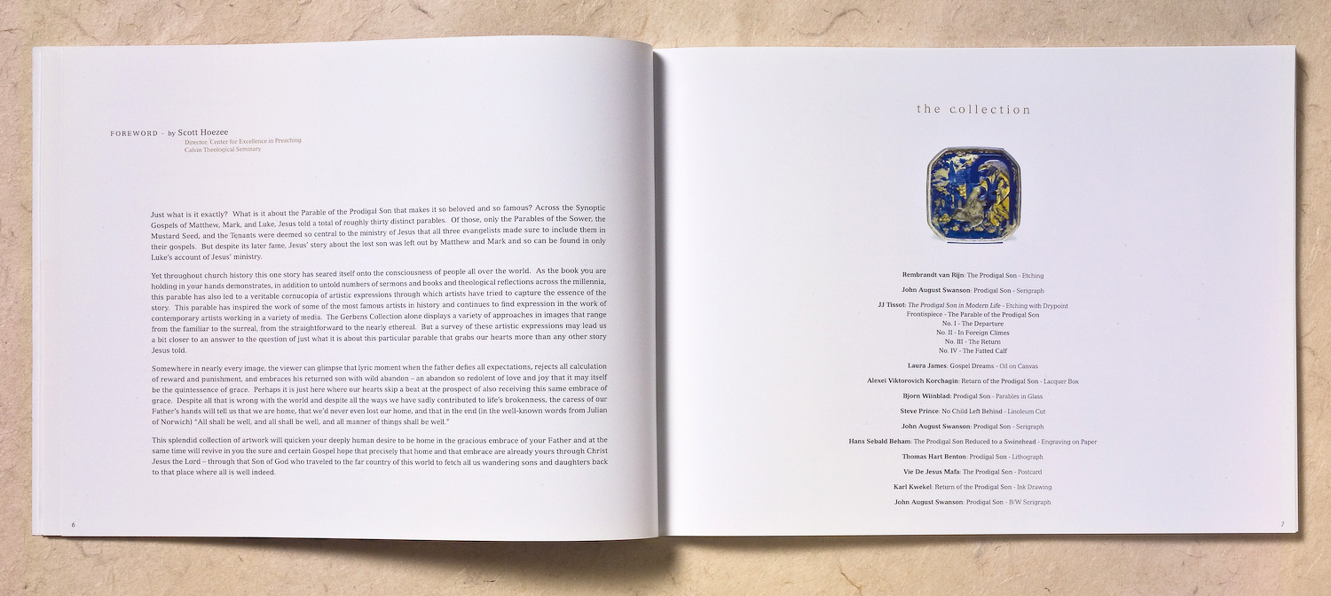 The Father & His Two Sons Book, Images of the Prodigal Son from the Larry & Mary Gerbens collection of Original Art