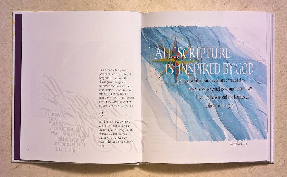 The Book, Portraits of the Word, a collection of calligraphic scriptures and prayers by Timothy R. Botts, available at Eyekons.com