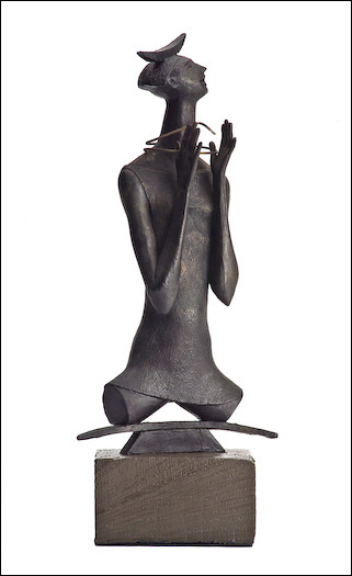 Praise IV 4 - Psalm 51 is a bronze sculpture by C. Malcom Powers from the Art + Psalms Exhibit featured at the 2012 Calvin Symposium on Worship. The sculpture Praise IV - Psalm 51 by C. Malcolm Powers, along with the other art from the exhibit is offered to churches in the Art + Psalms CD Collection. The images are formatted for use as powerpoint, sermon illustrations and bulletin covers. The Art + Psalms CD Collection is available through Eyekons Church Image Bank.