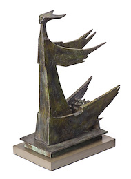 Supervision III 2 - Psalm 57 is a bronze sculpture by C. Malcom Powers from the Art + Psalms Exhibit featured at the 2012 Calvin Symposium on Worship. The sculpture Supervision III - Psalm 57 by C. Malcolm Powers, along with the other art from the exhibit is offered to churches in the Art + Psalms CD Collection. The images are formatted for use as powerpoint, sermon illustrations and bulletin covers. The Art + Psalms CD Collection is available through Eyekons Church Image Bank.