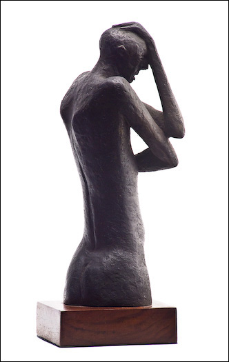 Adam - The Glory Departed - Psalm 6, 4 is a bronze sculpture by C. Malcom Powers from the Art + Psalms Exhibit featured at the 2012 Calvin Symposium on Worship. The sculpture Adam - The Glory Departed by C. Malcolm Powers, along with the other art from the exhibit is offered to churches in the Art + Psalms CD Collection. The images are formatted for use as powerpoint, sermon illustrations and bulletin covers. The Art + Psalms CD Collection is available through Eyekons Church Image Bank.