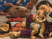 "Rest on Flight to Egypt," by Wayne Forte, a Church Stock Image available at Eyekons Church Stock Image Bank