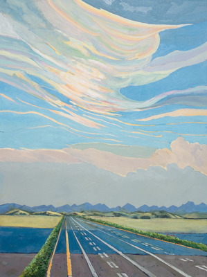 Chris Stoffel Overvoorde painting, Alberta Road, for sale from Eyekons Gallery