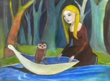 Ann Willey, The Visitor pastel, painting, link to Artist Home Page Ann Willey, The Visitor pastel, painting, link to Artist Home Page