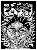 Steve Prince, Fertile Mind, Woodcut/Linocut, link to Artist Home Page