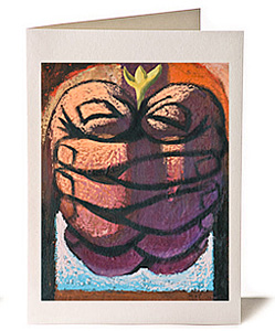 Art 2 Life Prayer Giclee Greeting Card by Wayne Forte Art 2 Life Prayer Giclee Greeting Card by Wayne Forte