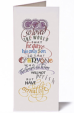 God Loved the World, Giclee Christmas Card by Timothy R. Botts God Loved the World, Giclee Christmas Card by Timothy R. Botts