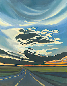 Alberta Late Night, a Giclee Print by Chris Stoffel Overvoorde, Affordable Fine Art Reproductions available at Eyekons.com