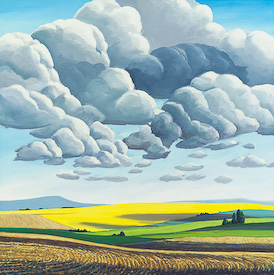 Cardston Plowed Fields, a Giclee Print by Chris Stoffel Overvoorde, Affordable Fine Art Reproductions available at Eyekons.com