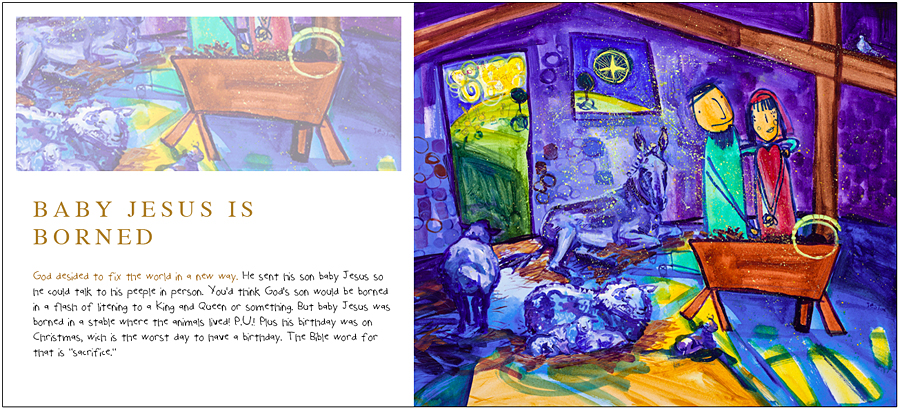 Baby Jesus is Borned by Joel Tanis - 40- The Biblical Story Book Baby Jesus is Borned by Joel Tanis - 40- The Biblical Story Book, available at Eyekons.com
