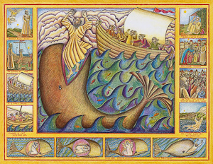Jonah, a serigraph by John August Swanson