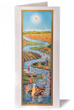 John August Swanson, The River Greeting Card, from his original serigraph John August Swanson, The River Greeting Card, from his original serigraph