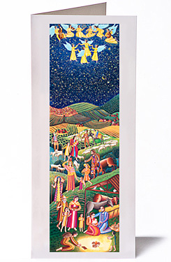 John August Swanson, Nativity Greeting Card, from his original serigraph John August Swanson, Nativity Christmas Card, from his original serigraph