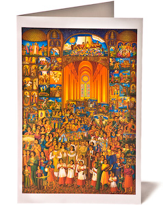 John August Swanson, The Procession Greeting Card, Christmas Card, Holiday Card The Procession Greeting Card, by John August Swanson, Christmas Card, Holiday Card