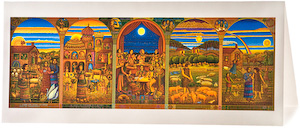 Story of the Prodigal Son Greeting Card, by John August Swanson, from his original serigraph John August Swanson, Story of the Prodigal Son Greeting Card, from his original serigraph
