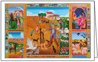Prodigal Son Greeting Card, by John August Swanson, serigraph artist John August Swanson, Prodigal Son Greeting Card, from his original serigraph