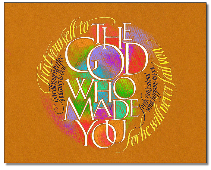 The Joy of the Lord is Your Strength - 2023 Calendar with calligraphy by Tim Botts